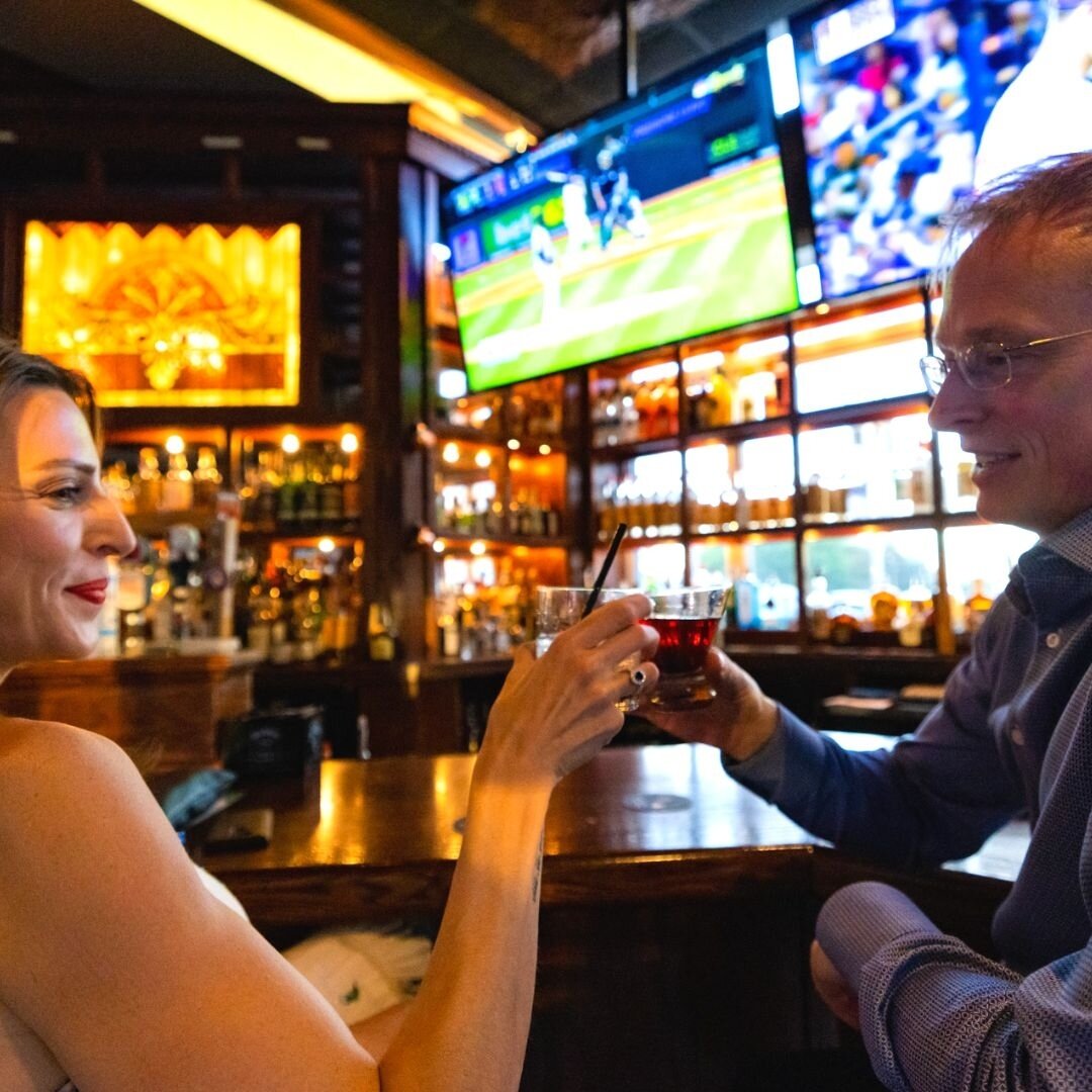 Cheers to the weekend! Come say hi to us. Don't forget we're serving up delicious brunch every weekend until 2 PM.
